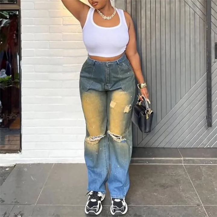 Pantalon destroy/déchiré