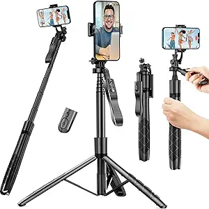 Trépied et perche à selfie 60 pouces