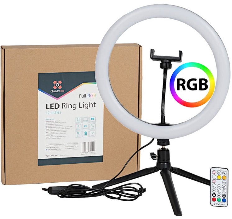 anneau lumineux LED (ring light), 14"pouces