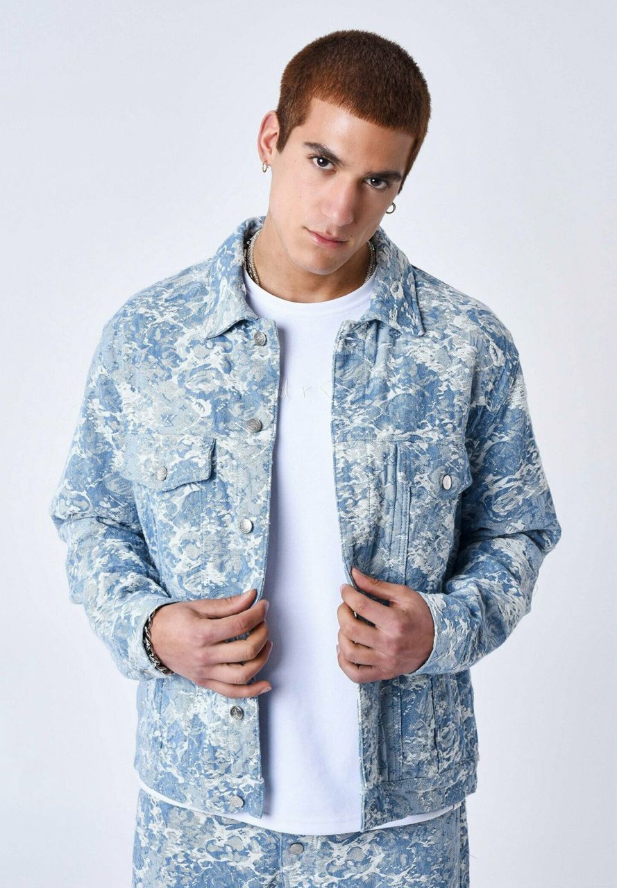 Vestes courtes en jean marine