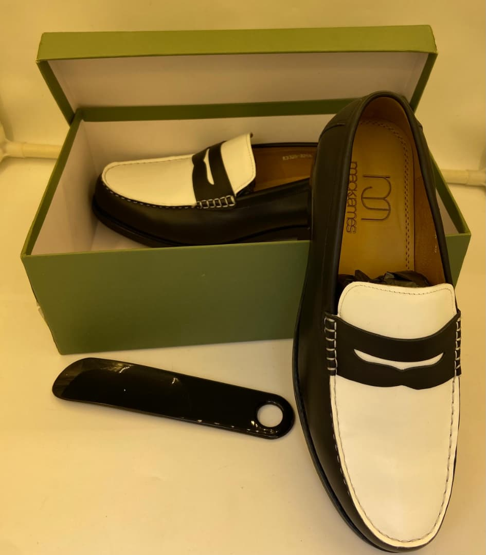 Mackems – Mocassins Homme Noir & Blanc