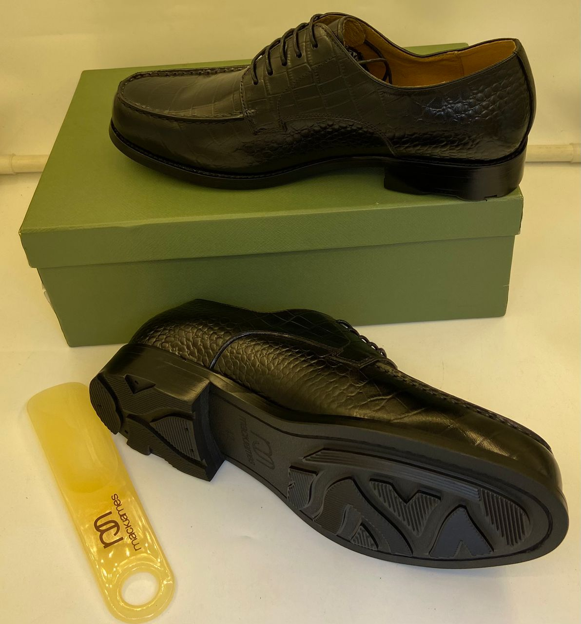 Markannes – Chaussures Homme Noir Texturé